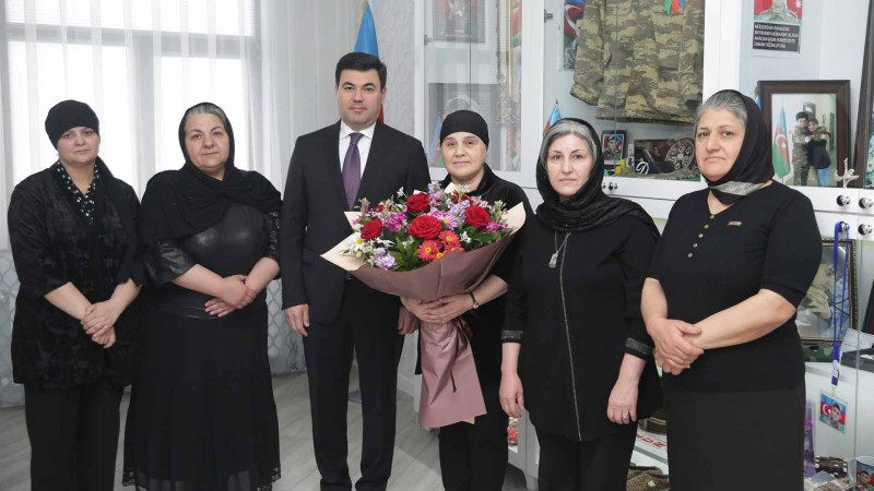 Xaçmazlı şəhidin anası təbrik edilib