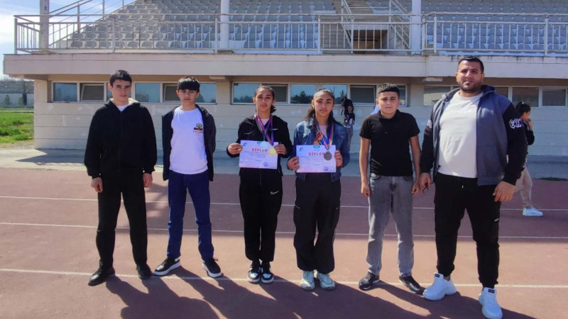 Xaçmaz: 32 idmançı atletika birinciliyində mübarizə aparıb