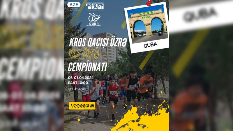 Qubada sabah kros qaçışı üzrə çempionat başlayır
