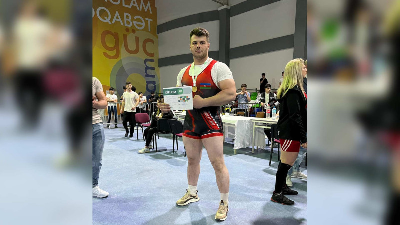 Qusarlı idmançı güc idman növləri üzrə respublika çempionu olub