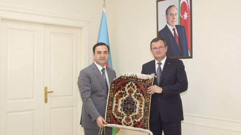 Belarus səfiri nümayəndə heyəti ilə birgə İsmayıllıda olub