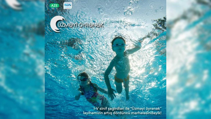 Qusarda məktəblilər üzməyi öyrənəcəklər