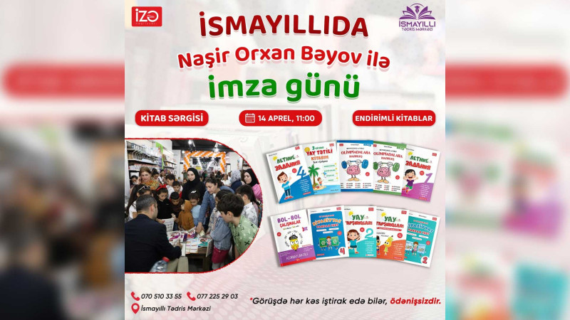 İsmayıllıda kitabsevərlər tədbirə qatılacaqlar