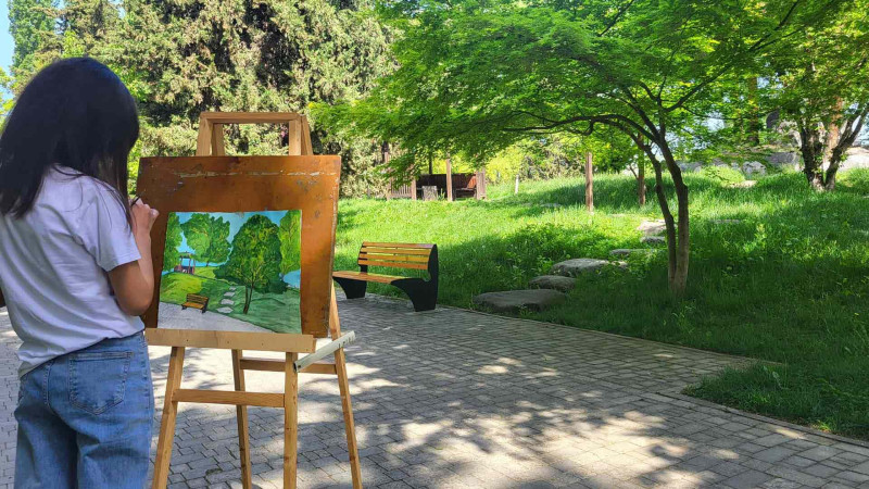 İsmayıllı: Heydər Əliyev adına parkda rəsm müsabiqəsi təşkil edilib