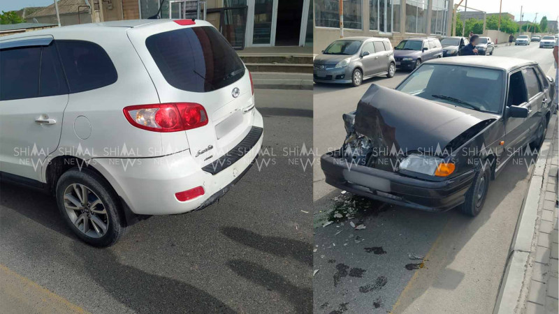 Quba: “Hyundai” “VAZ”a çarpılıb