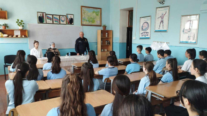 Quba: Şagirdlərə narkomaniyanın fəsadlarından bəhs edilib