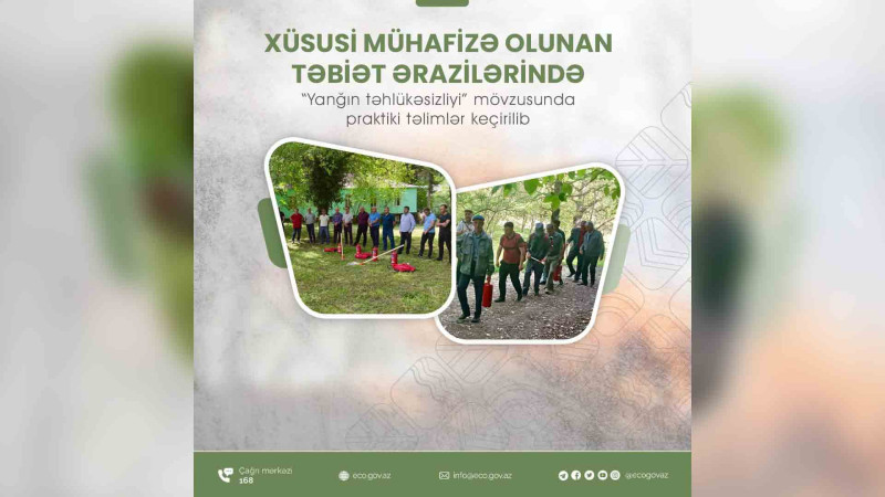 Milli parklarda kənd sakinləri üçün təlimlər təşkil edilib