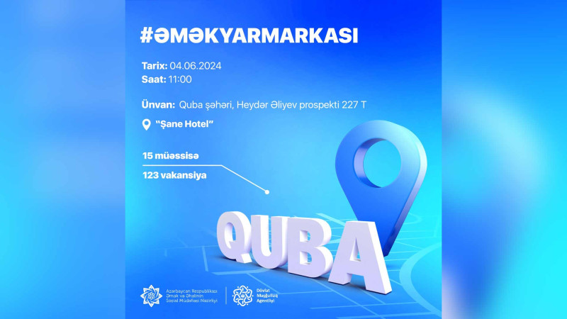 Qubada növbəti əmək yarmarkası təşkil ediləcək