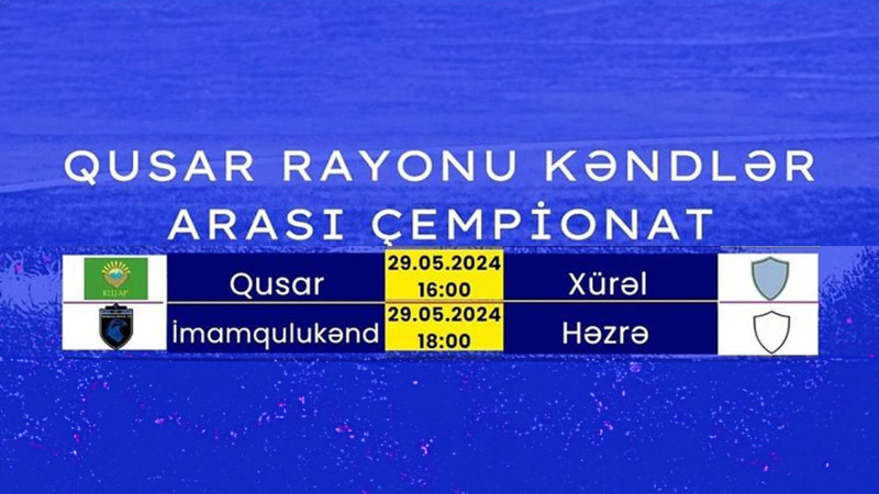 Qusar: Bu gün futbol var