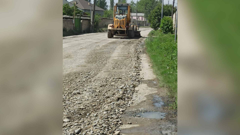 Xaçmaz: Uzunobada yollar hamarlanıb