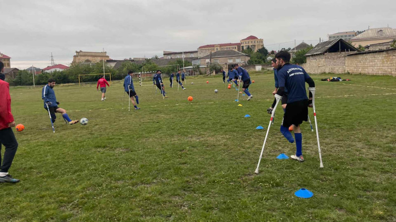 Quba: Türkiyənin və Azərbaycanın Amputant Futbol klubları təlim-məşqlərə gəliblər