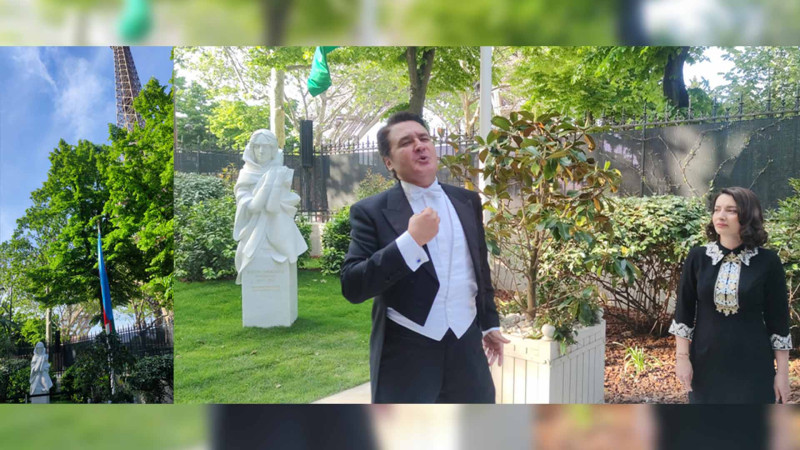 Xurşidbanu Natəvanın heykəli yenidən Fransada ucalır