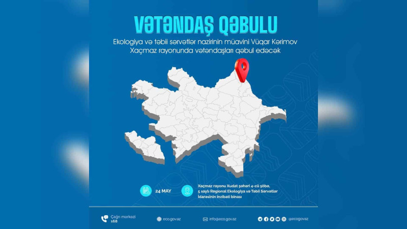 Şimal: Vüqar Kərimov qəbul keçirəcək