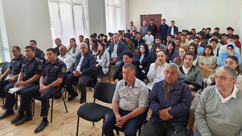 Xaçmaz: Gənclər narkotiklərin zərəri haqda məlumatlandırılıblar