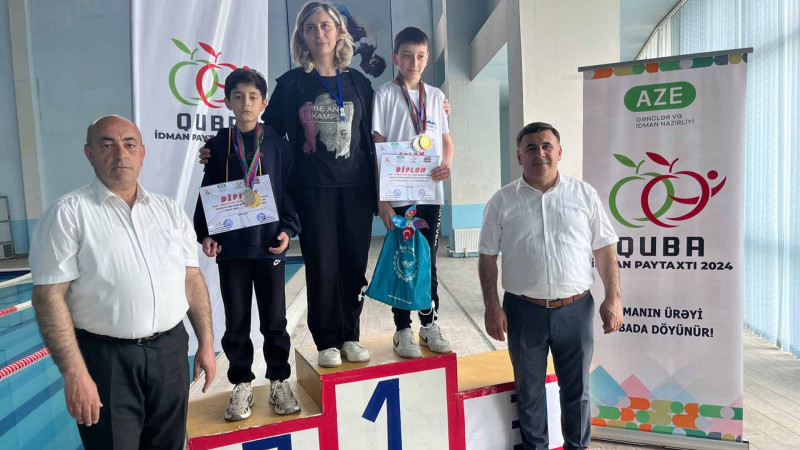 Üzgüçülük üzrə Qusar rayon açıq birinciliyi keçirilib