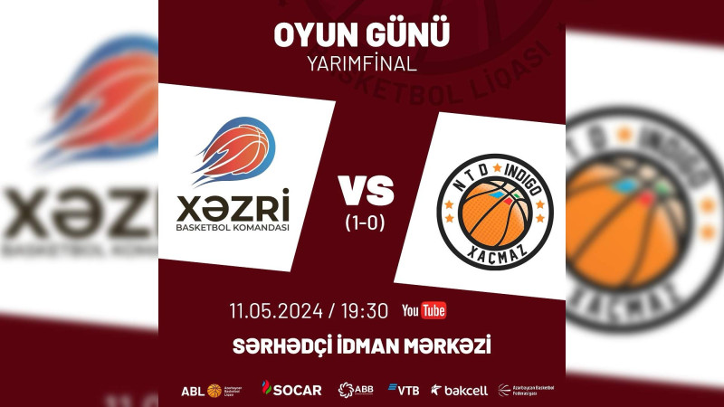 ABL: Xaçmaz basketbol komandası bu gün yarımfinaldadır