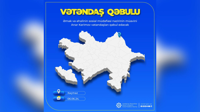 Nazir müavini Anar Kərimov Xaçmazda sakinlərlə görüşəcək