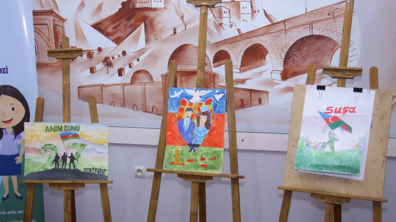 Quba: 65 şagird “Zəfər” Festival-Müsabiqəsinin rayon mərhələsində iştirak edib
