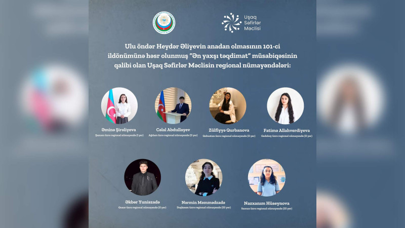 Qusar: Uşaq Səfirlər Məclisinin nümayəndəsi müsabiqədə 2-ci olub