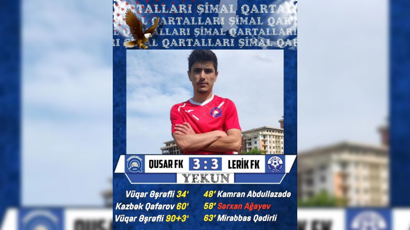 Futbol: Qusar və Lerik matçı heç-heçə bitib