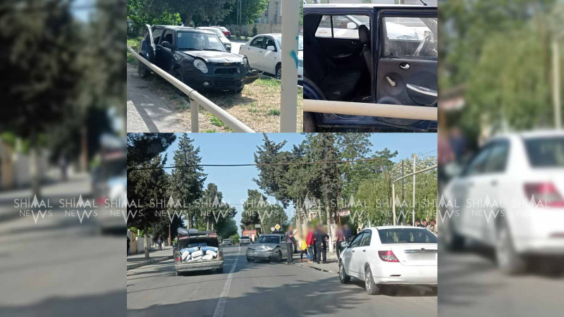Xaçmaz: Park edilən avtomobil qəzaya uğrayıb