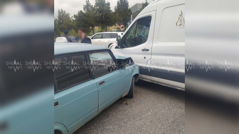 Quba: “VAZ” yük avtomobili ilə toqquşub
