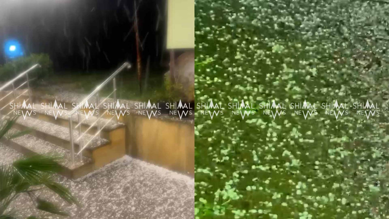 Şimal bölgəsinə dolu yağıb - VİDEO