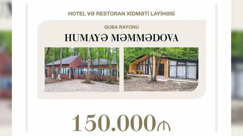 Quba: Qadın sahibkara 150 min manat təqdim edilib