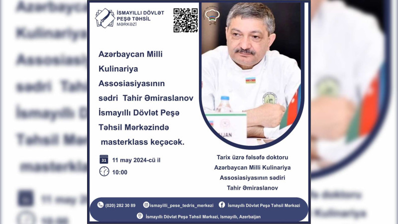 İsmayıllıda kulinariya seminarı təşkil olunacaq