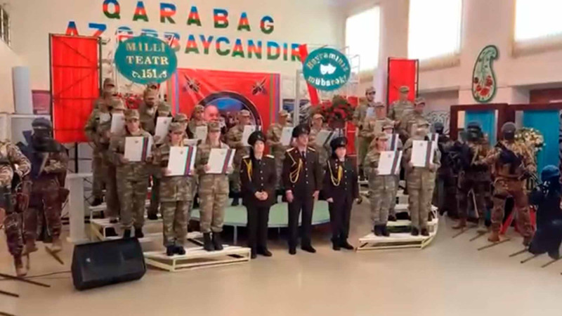Qusarda hərbi yönümlü tamaşalar qurulub