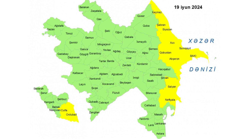 Xaçmazda sabah güclü külək olacaq