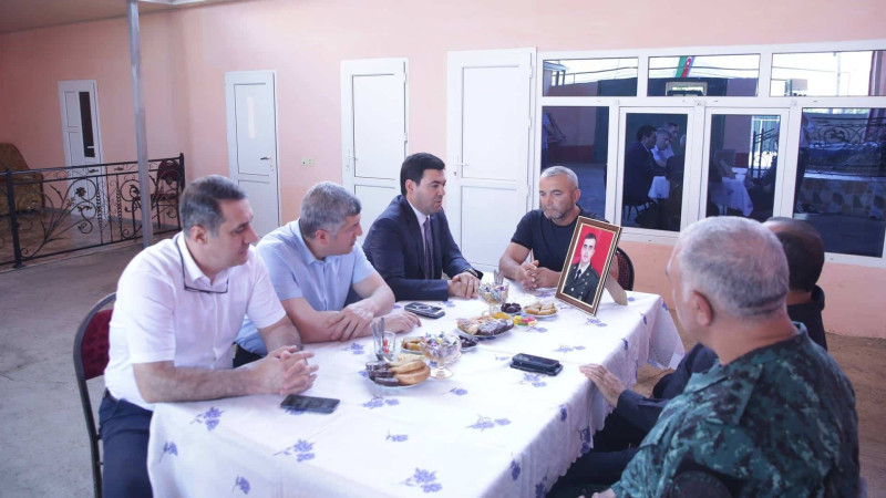 Xaçmaz: Mərhum Elvin Eyvazovun ailəsinə baş çəkilib