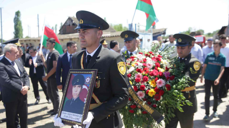 Xaçmazlı şəhid Adıgözəl Qasımov dəfn olunub