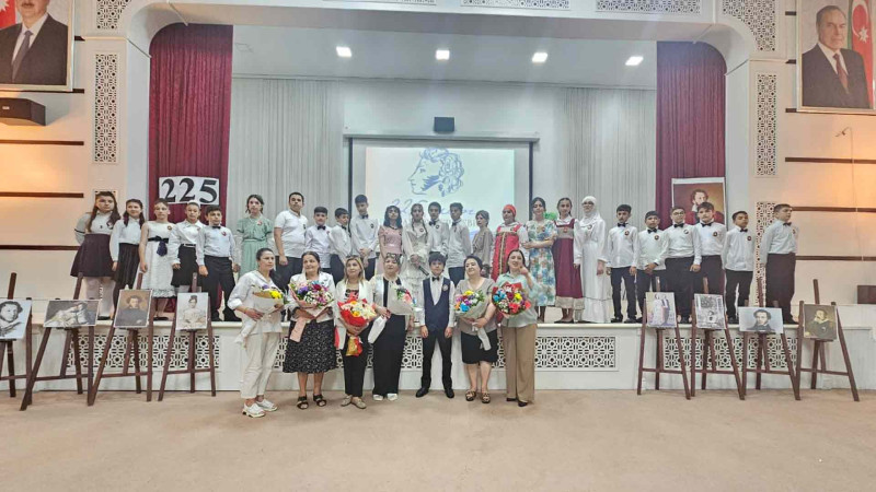 Xaçmazda Puşkinin yubileyi qeyd olunub