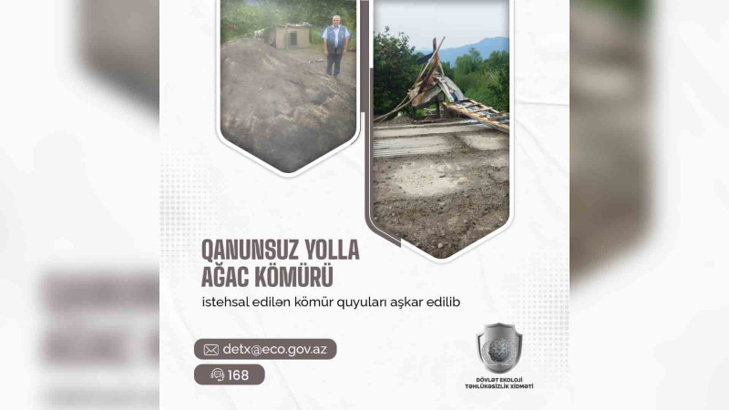 Qubada qanunsuz kömür istehsalı aşkarlanıb