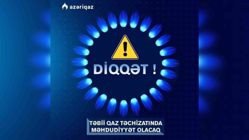 Xaçmaz: 3500 abonentin qaz təminatında fasilə yaranacaq