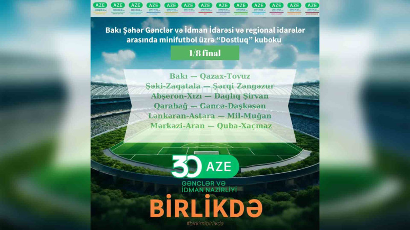 Şimal: Minifutbol üzrə regionlararası yarış başlayır