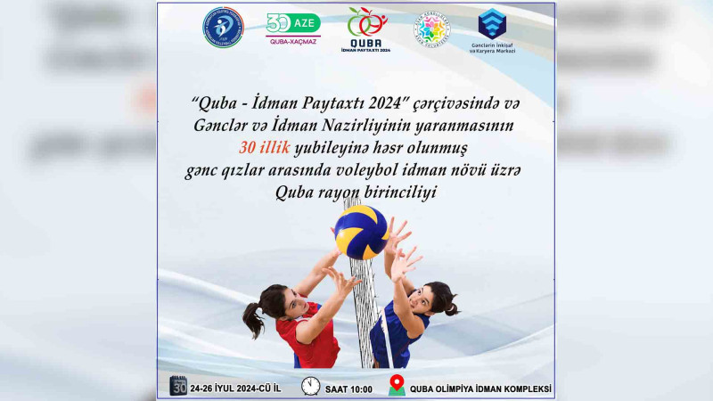 Quba OİK: Voleybol birinciliyi başlayıb