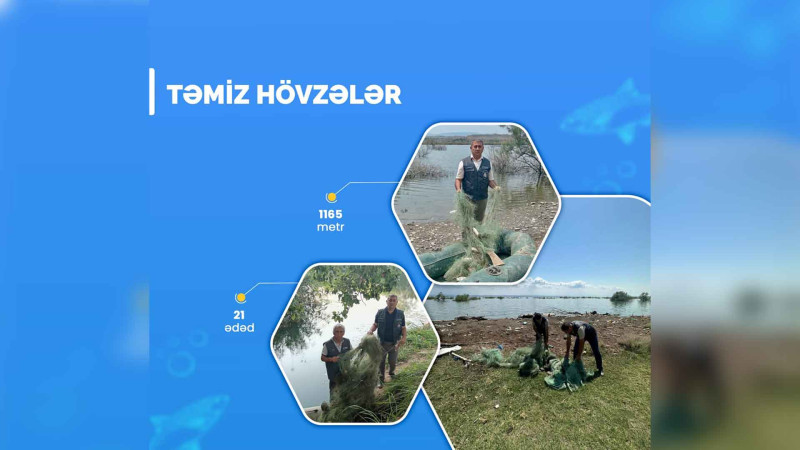 Xaçmaz rayonu akvatoriyasından sintetik torlar götürülüb
