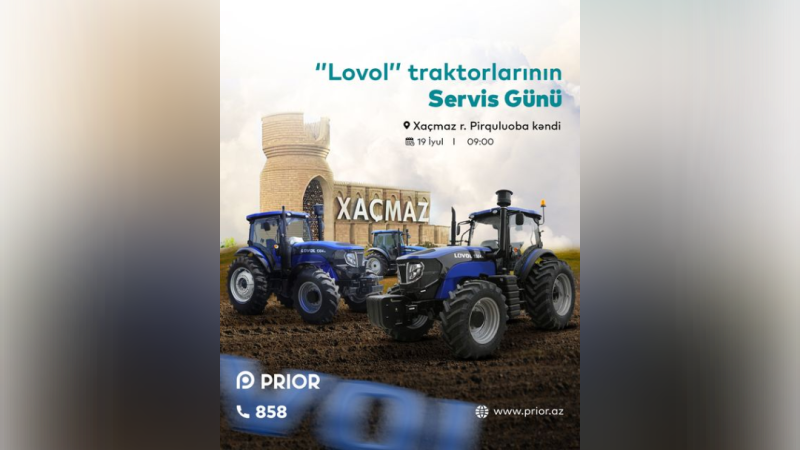Quba: Servis günündə traktorlara pulsuz xidmətlər göstəriləcək