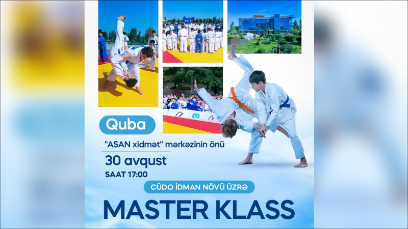 Dünya mükafatçısı Qubada cüdoçulara ustad dərsi keçirəcək