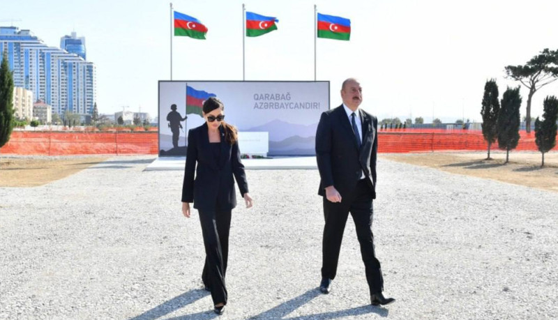 Prezident Zəfər parkında olub