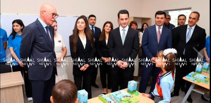 Nazir müavini Firudin Qurbanov Xaçmazda məktəb açılışlarında