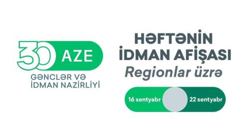 Gənclər üçün təşkil ediləcək idman tədbirlərin afişası