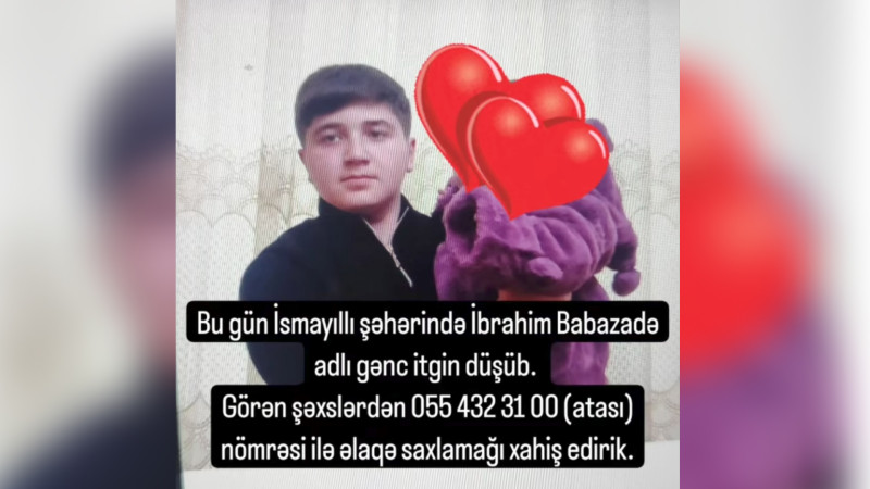 Yeniyetmə ilk dərs günü itkin düşüb?-POLİS ARAŞDIRMASI