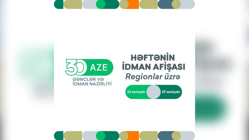 Şimal bölgəsinin həftəlik idman afişası