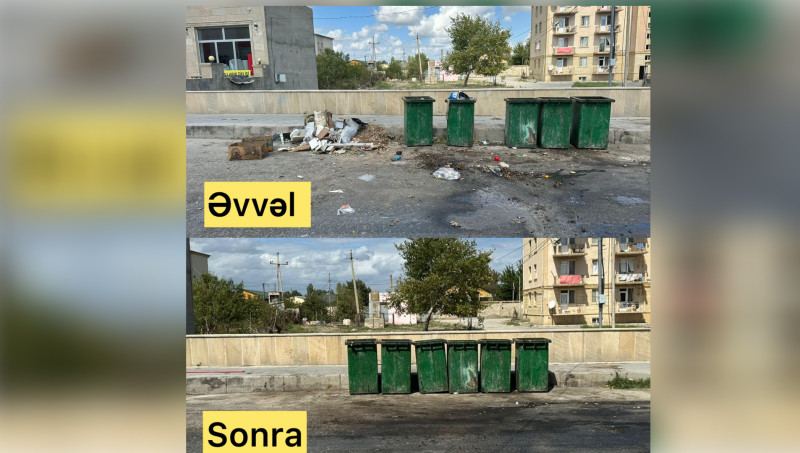 Şabranda ətraf mühit tullantılardan təmizlənib