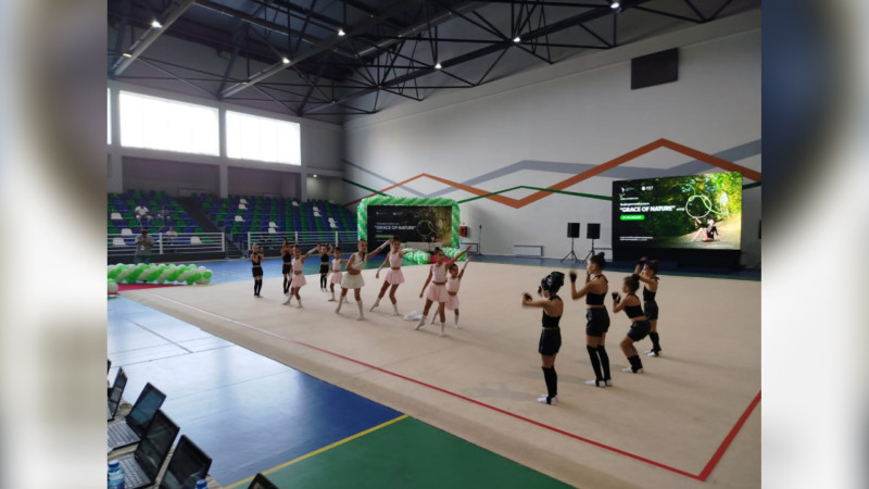 Qubada bədii gimnastika yarışının açılış mərasimi keçirilib