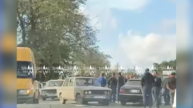 Xaçmazda zəncirvari qəza olub - VİDEO