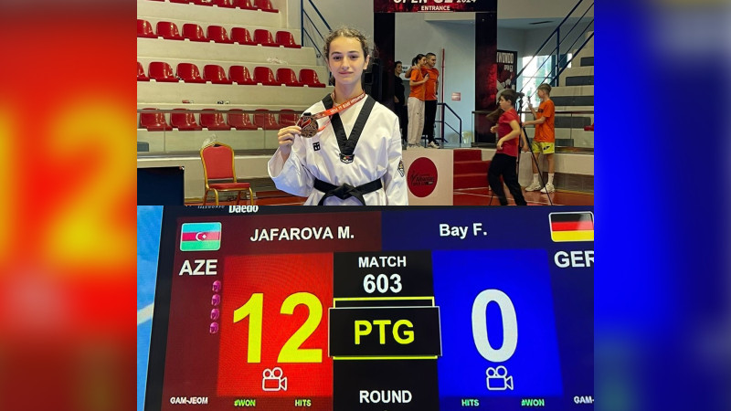 Qubalı qız beynəlxalq yarışda medal qazanıb